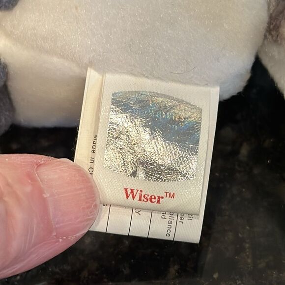 TY Beanie Baby Wiser The Snow Owl Graduate w/ Graduation Cap Class of 1999 - Picture 7 of 10